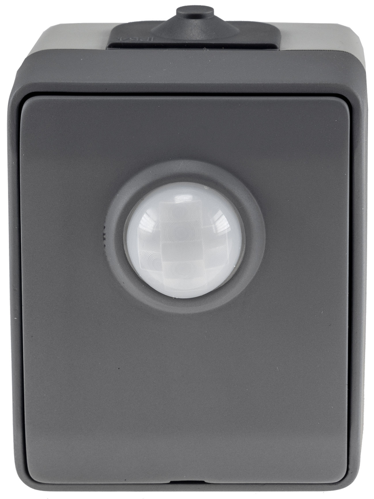 NUQUI Feuchtraum PIR Bewegungsmelder IP54, 120°, 2-500W, ChiliTec 23468