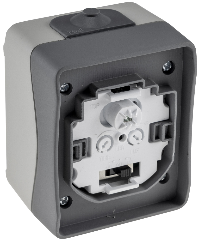 NUQUI Feuchtraum PIR Bewegungsmelder IP54, 120°, 2-500W, ChiliTec 23468