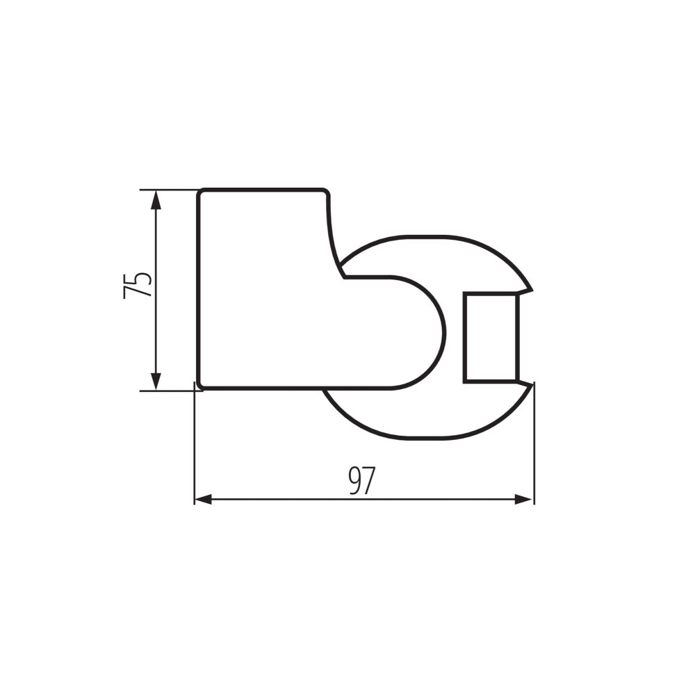 Bewegungssensor PIR ALER JQ H160/V20 Aufputz IP44 1200W Sensor Schwarz 23458