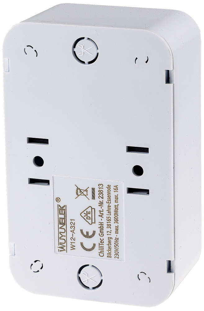 FASKO Doppel-Steckdose Weiß Aufputz Berührungsschutz ChiliTec 23813