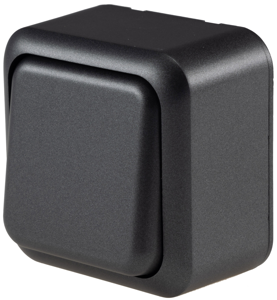 FASKO Wechselschalter Anthrazit Aufputz ChiliTec 23816