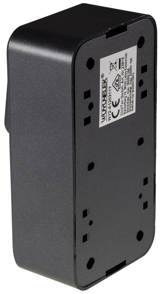 FASKO Kombi Steckdose + Schalter Anthrazit Aufputz ChiliTec 23818