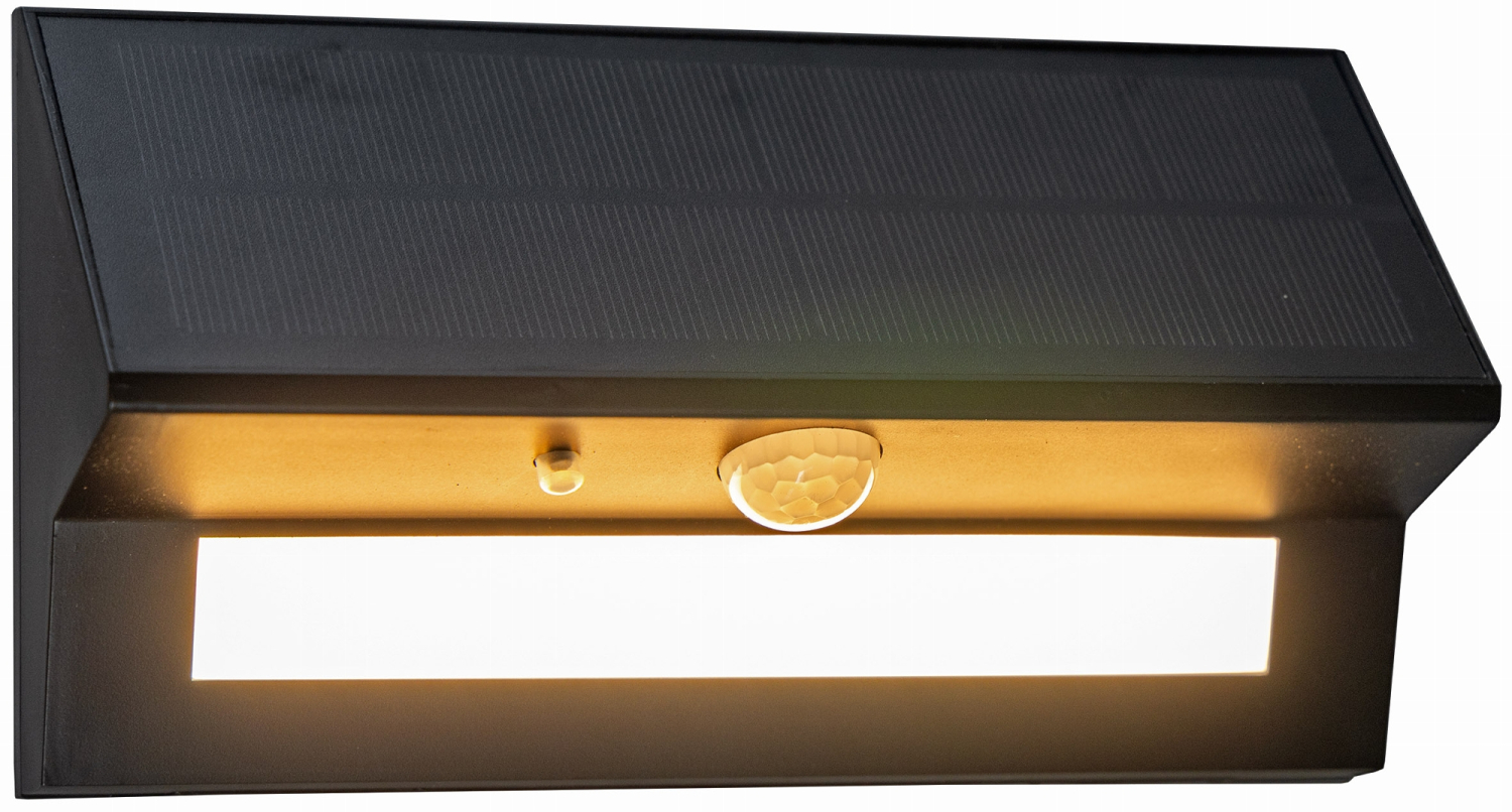 ChiliTec LED Solar Wandleuchte "SWL-AS400" IP44 PIR Bewegungsmelder 3000K 24003