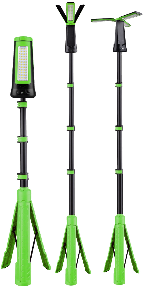 30W LED Baustrahler mit Akku "BSA-30s" Stativ 2700lm 2700K 4500K 6000K 24028