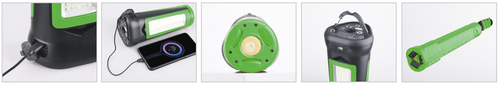 30W LED Baustrahler mit Akku "BSA-30s" Stativ 2700lm 2700K 4500K 6000K 24028