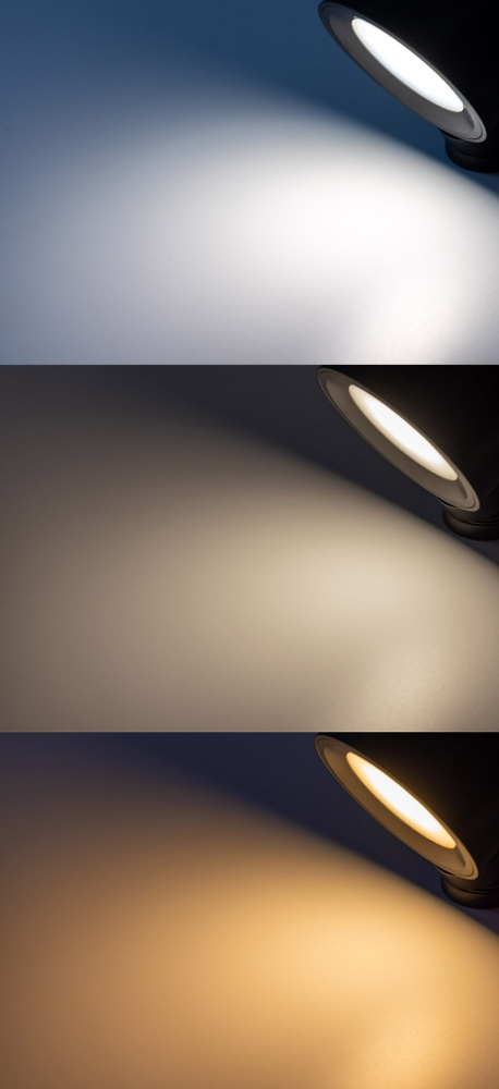 LED Akkuleuchte "CT-AKL3" CCT 3000/4000/6000K Klemmleuchte weiss 24050