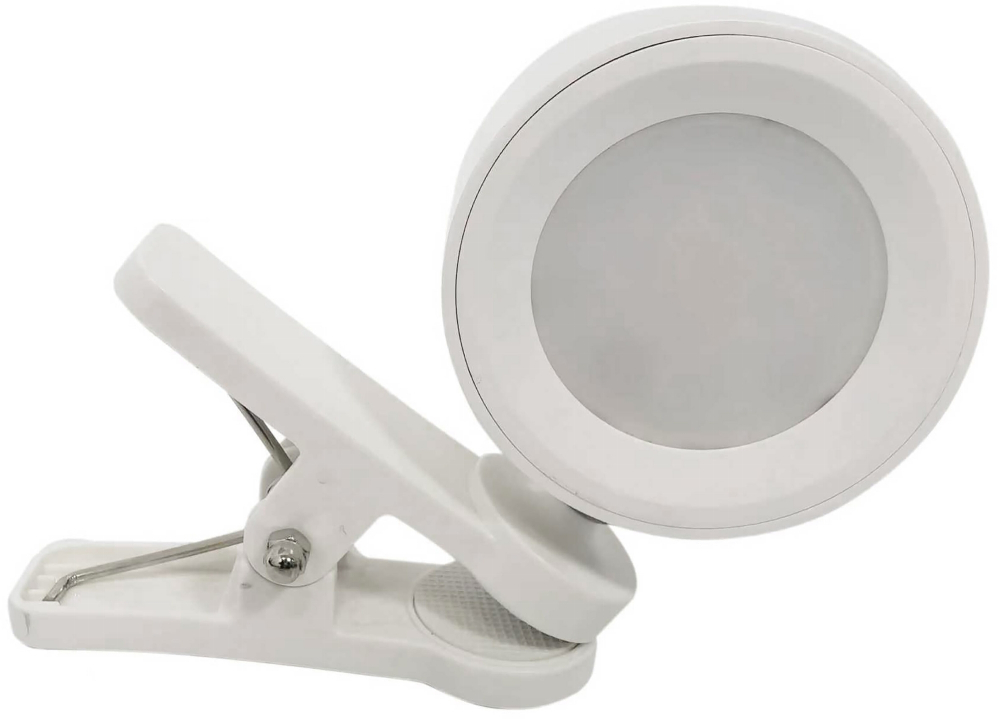 LED Akkuleuchte "CT-AKL3" CCT 3000/4000/6000K Klemmleuchte weiss 24050