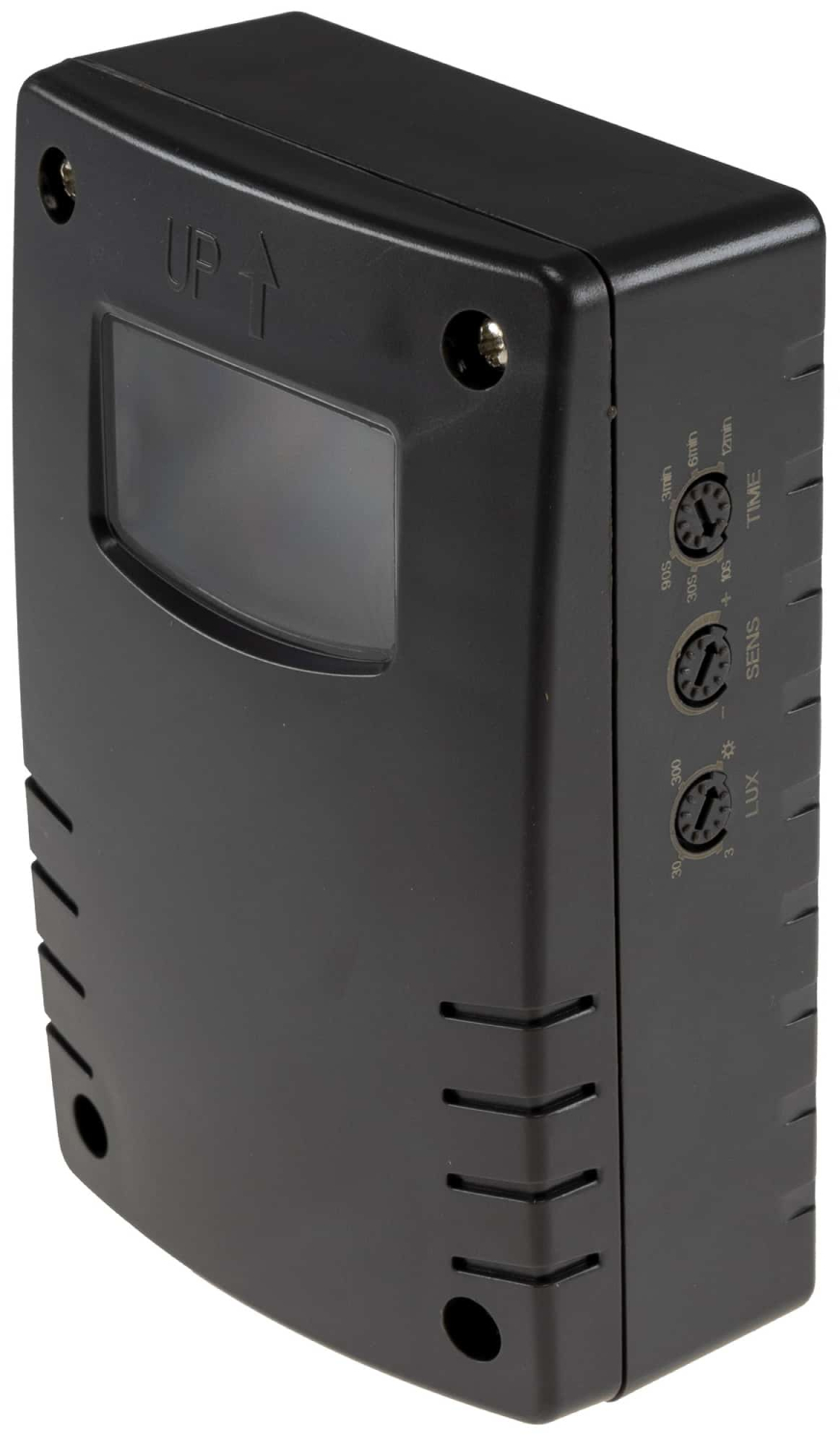 ChiliTec IP65 HF-Bewegungsmelder "CT-HFB 65" Aufputz 3-Draht 180° Schwarz 24056