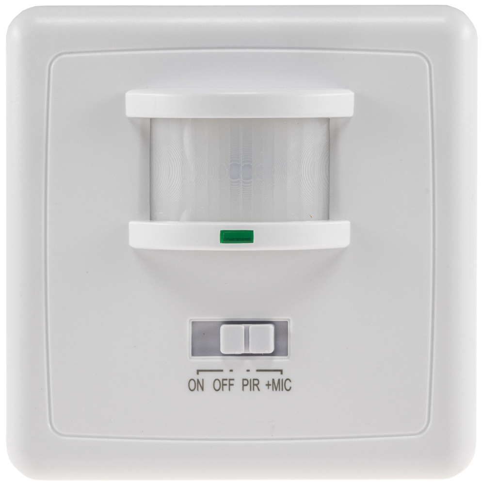 Bewegungsmelder 160° IP20 "CT-AB160" IR & Akkustiksensor 3-Draht weiß Unterputz 24058