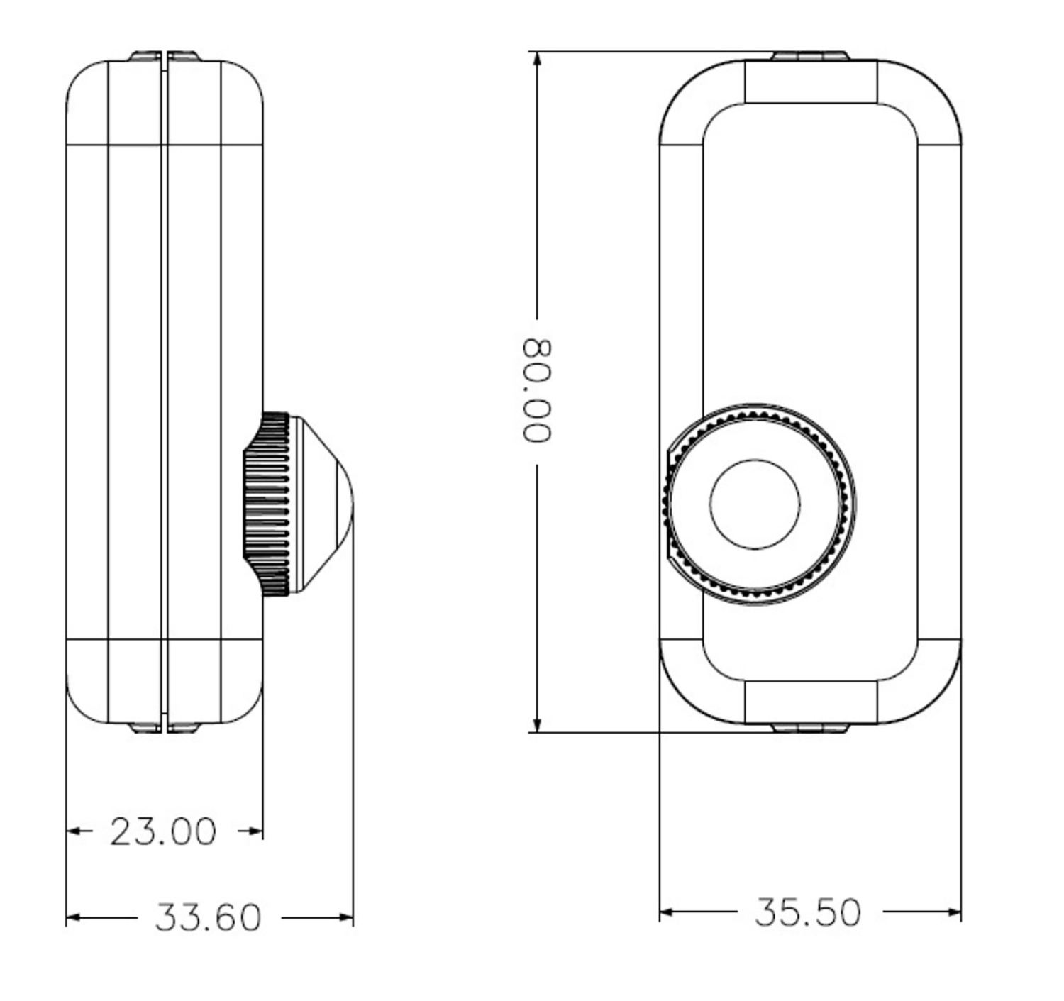 Schnurdimmer für LEDs, 3-150Watt 230V, Drehregler mit Ein & Aus, schwarz 24066