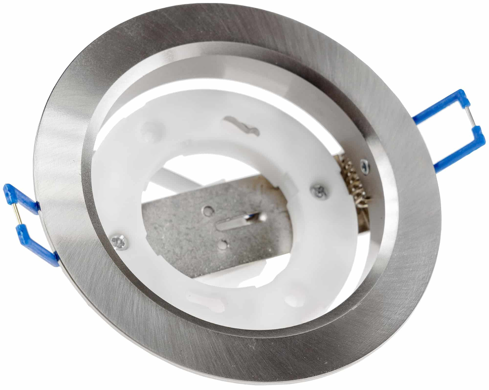 Einbauleuchte "CT-DS108" Ø108mm GX53 Fassung, 230V, Aluminium gebürstet, 24082