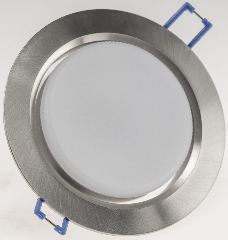 Einbauleuchte "CT-DS108" Ø108mm GX53 Fassung, 230V, Aluminium gebürstet, 24082