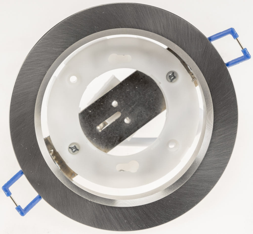 Einbauleuchte "CT-DS108" Ø108mm GX53 Fassung, 230V, Aluminium gebürstet, 24082