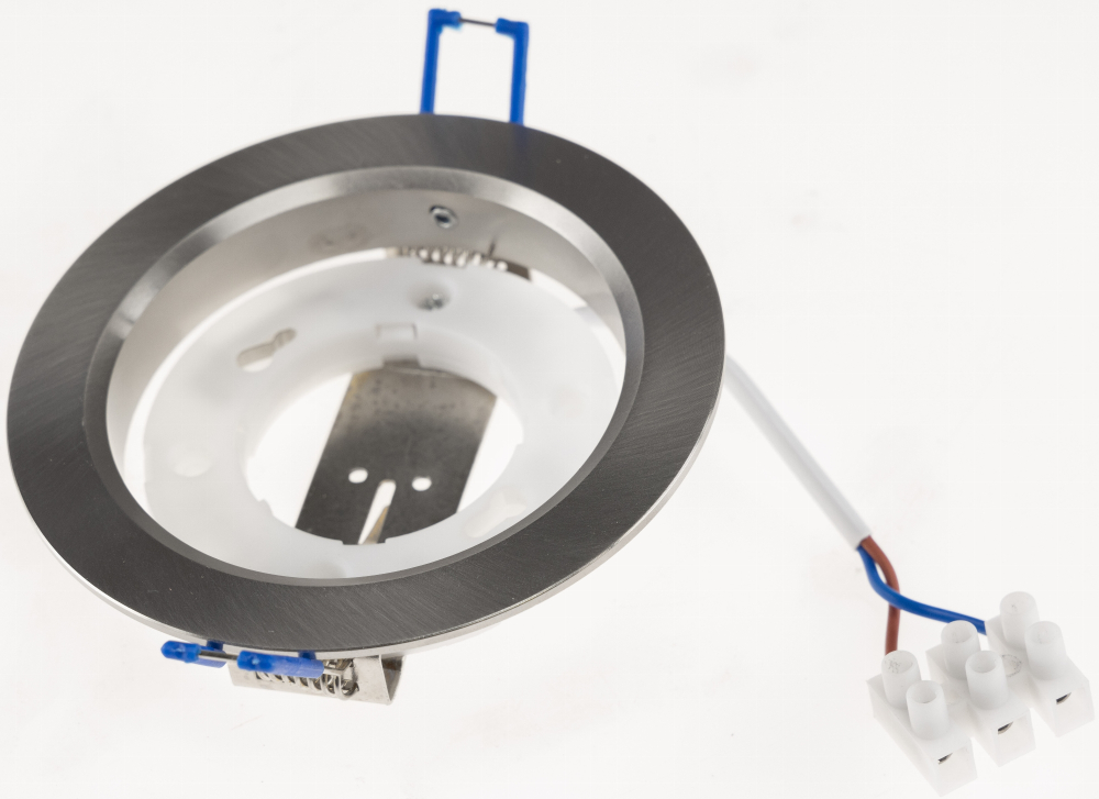 Einbauleuchte "CT-DS108" Ø108mm GX53 Fassung, 230V, Aluminium gebürstet, 24082