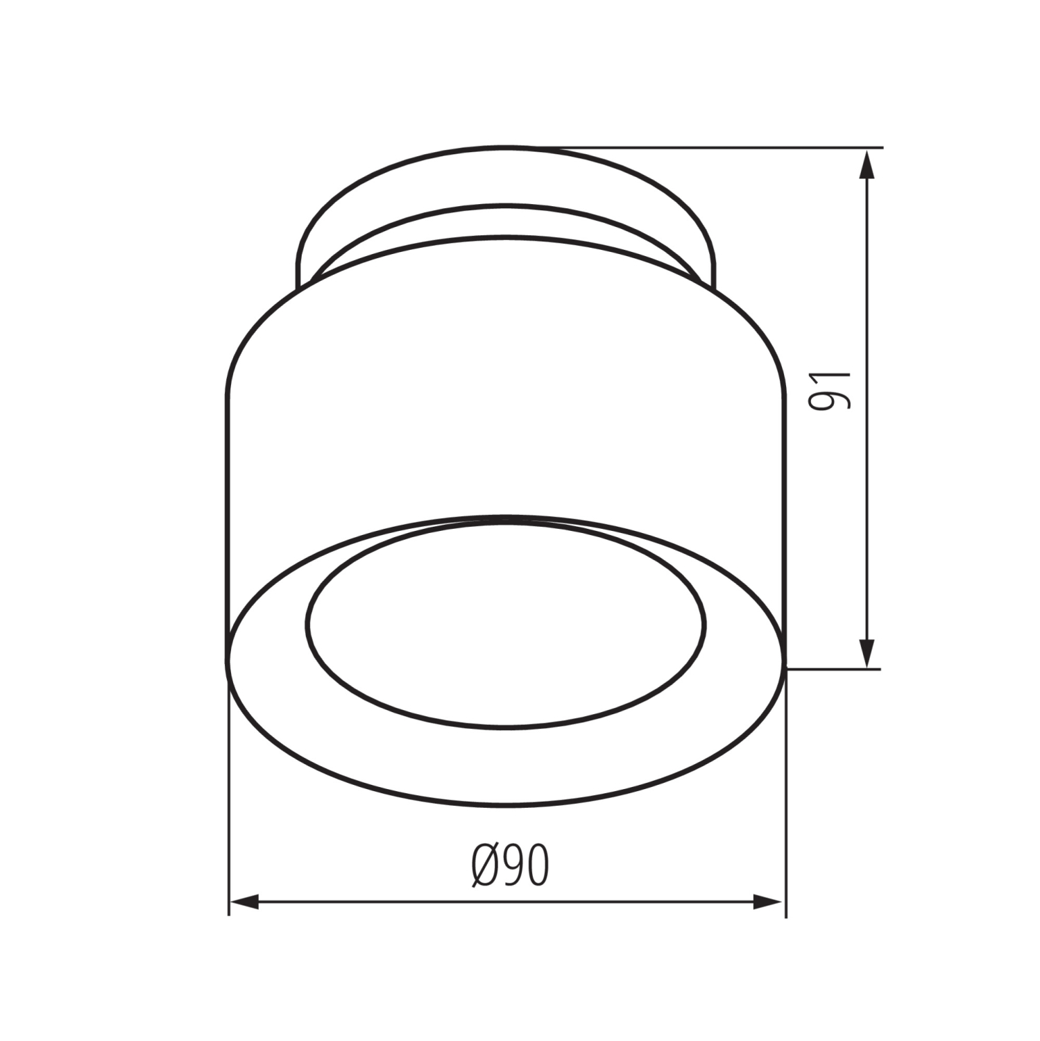 Kanlux LED Deckenleuchte SONOR 6W CCT 3000/4000/5700K Mattweiss 24364