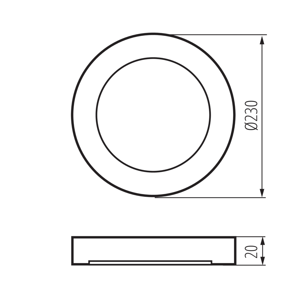 LED Wand-/Deckenleuchte Downlight ERGA 17W CCT-W 3000/4000/6500K weiss 24608