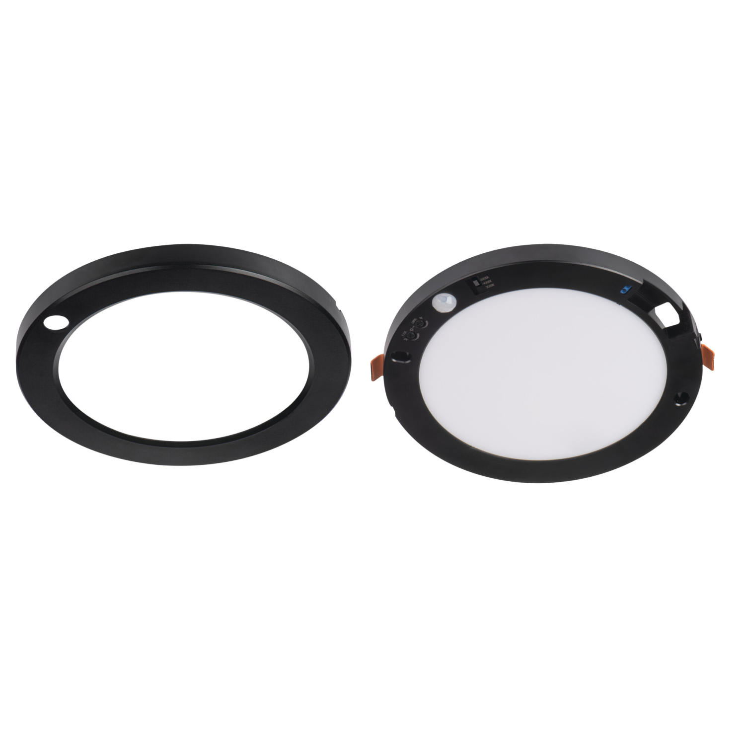 LED Deckenleuchte ERGA PIR Sensor 10-18W CCT 3000/4000/6500K schwarz 24616