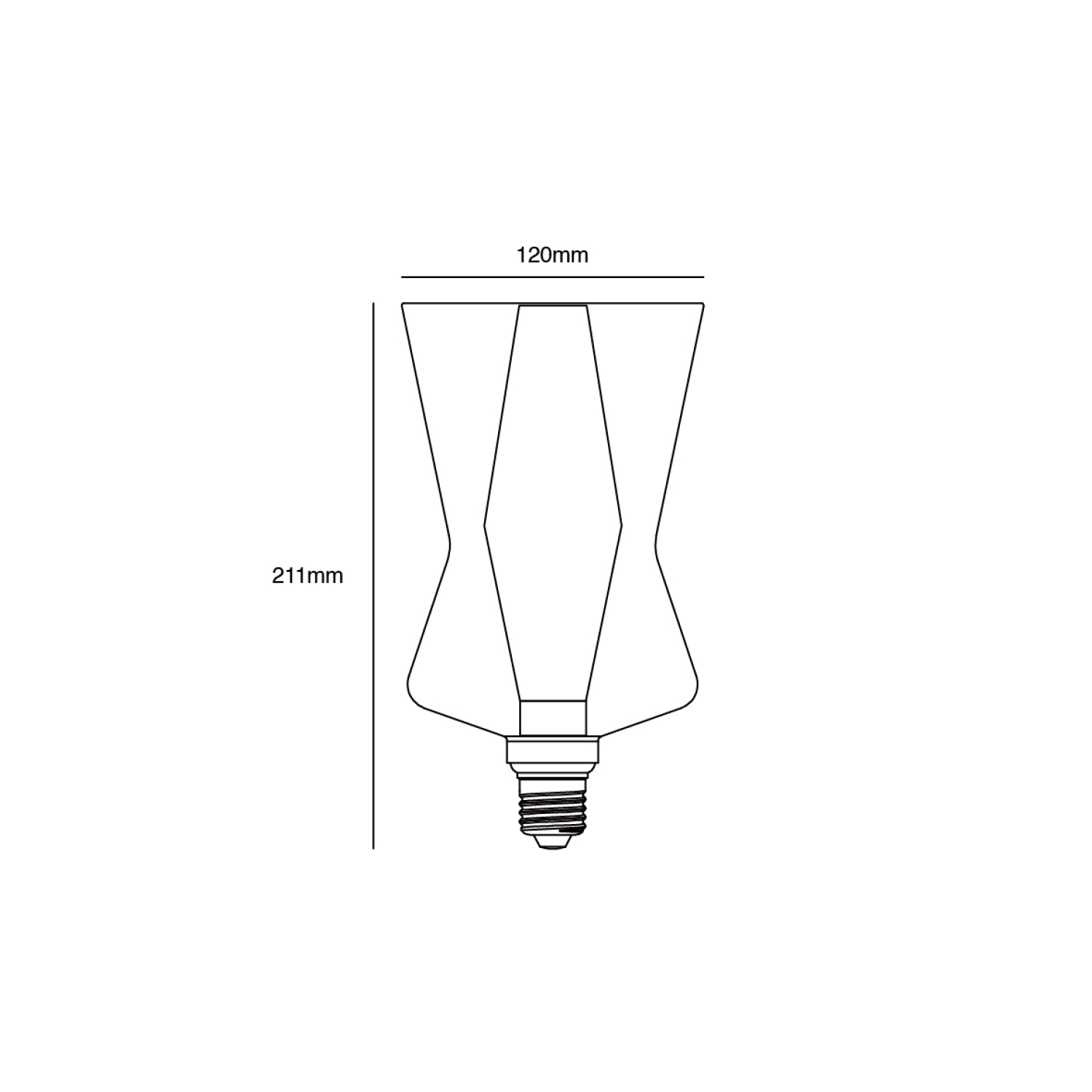 LED Lampe Deco E27 Cone 15 Dim Bernstein dimmbar Leuchtmittel Nordlux 2480042700