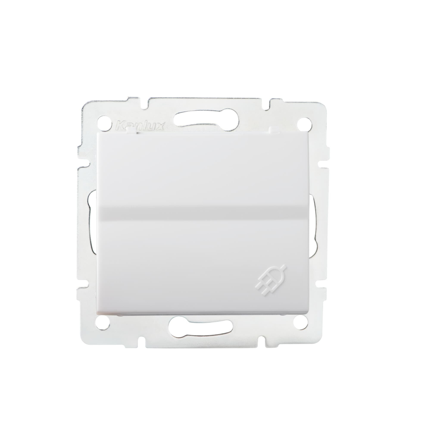 LOGI Steckdose mit Deckel IP44 Weiss Unterputz 25086