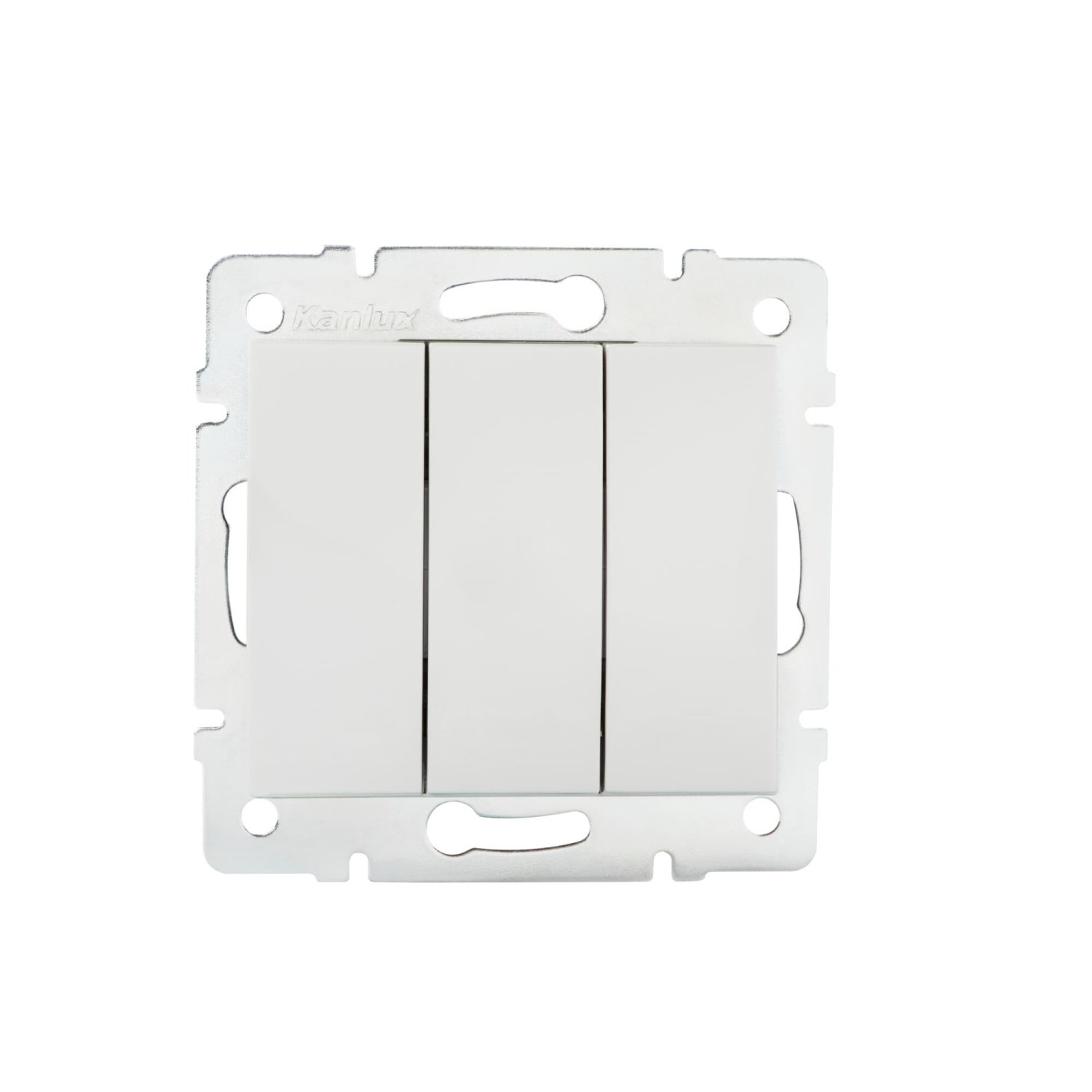 LOGI 3-fach Schalter Serienschalter Weiss Unterputz 25076
