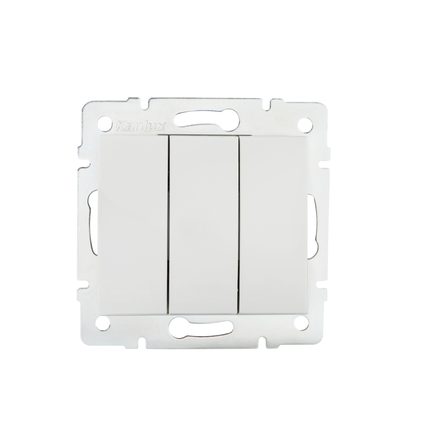 LOGI 3-fach Schalter Serienschalter Weiss Unterputz 25076
