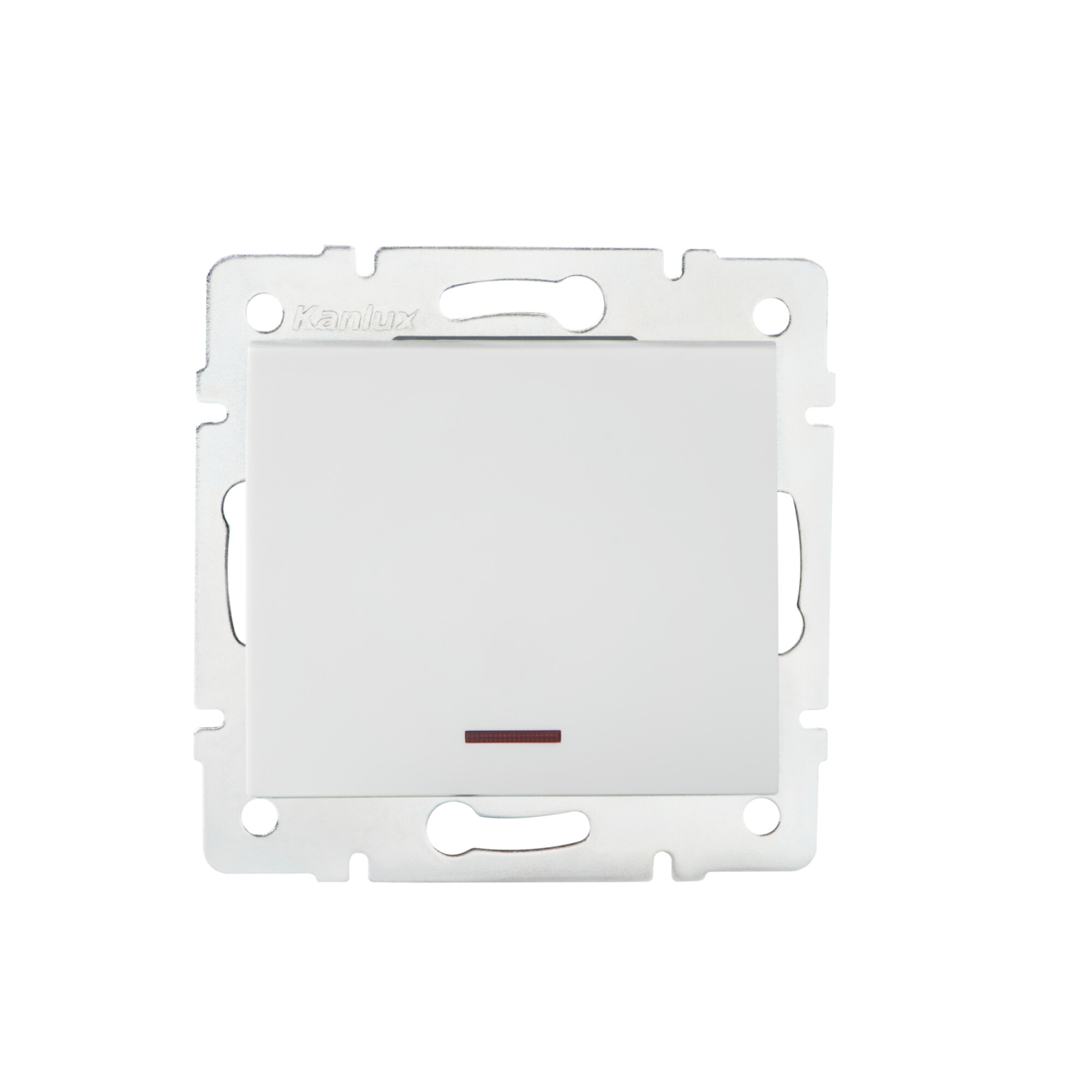 LOGI Schalter Ein-/Ausschalter mit LED Weiss Unterputz 25078