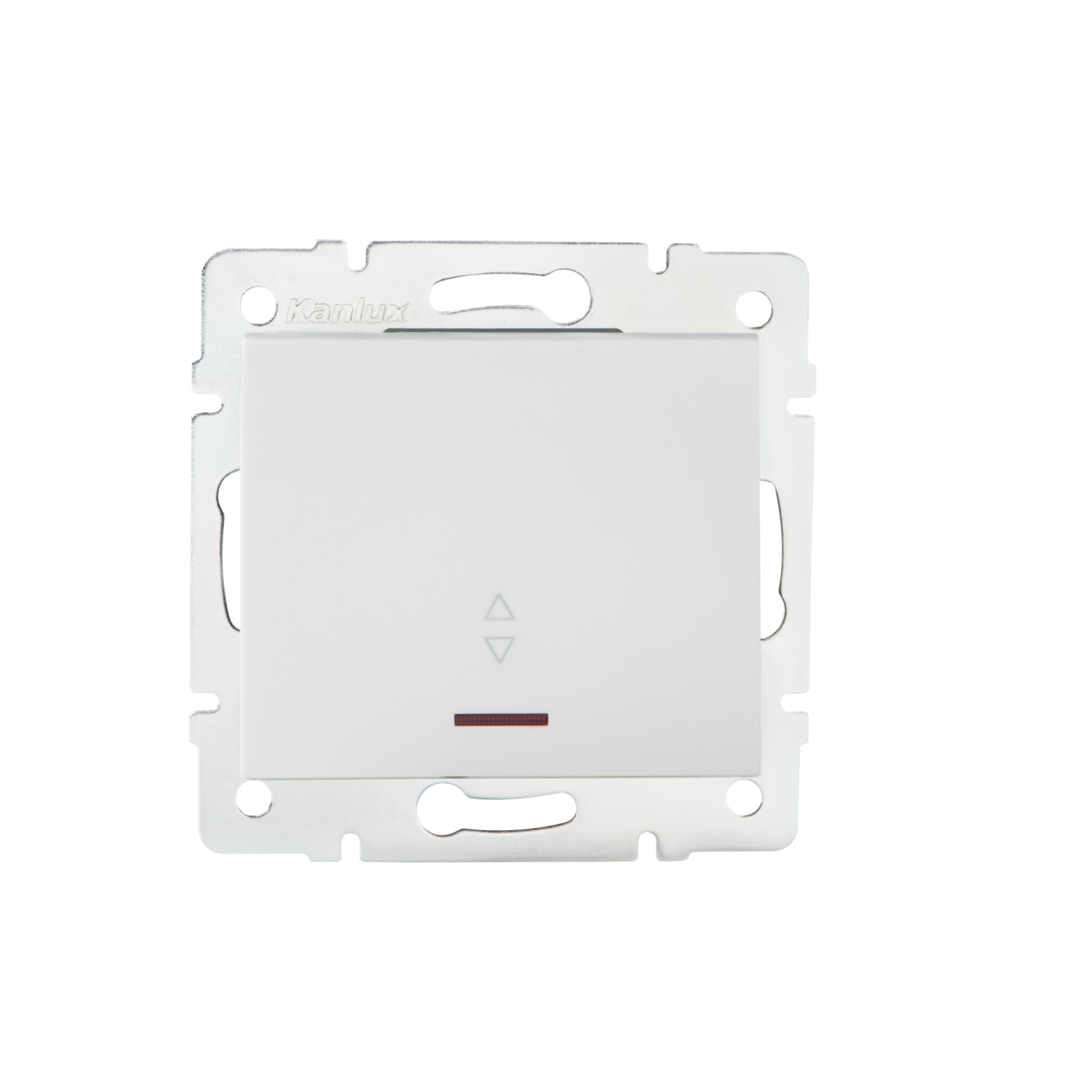 LOGI Wechselschalter mit LED Kontrolllampe Weiss Unterputz 25081