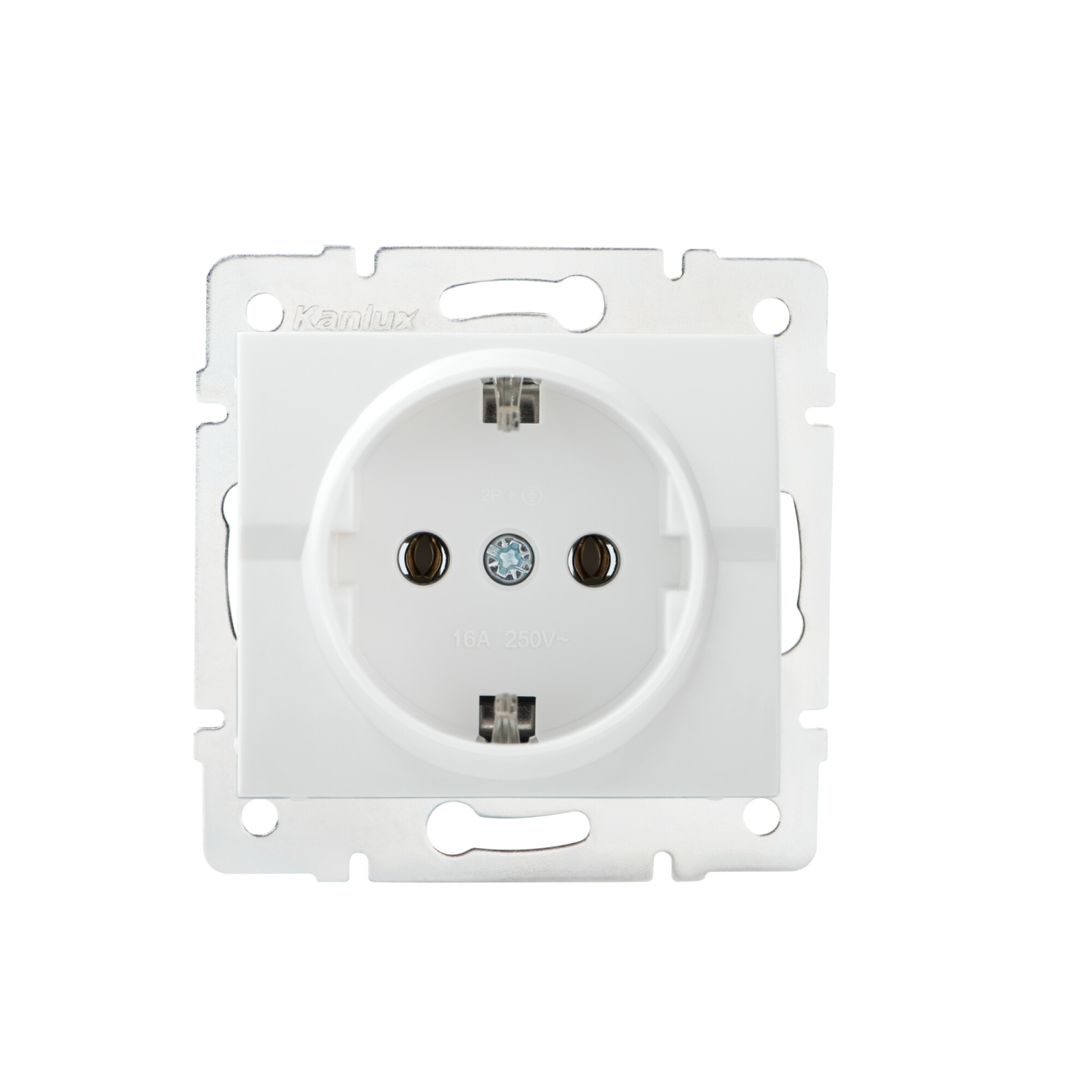 LOGI Steckdose Unterputz Weiss 25085