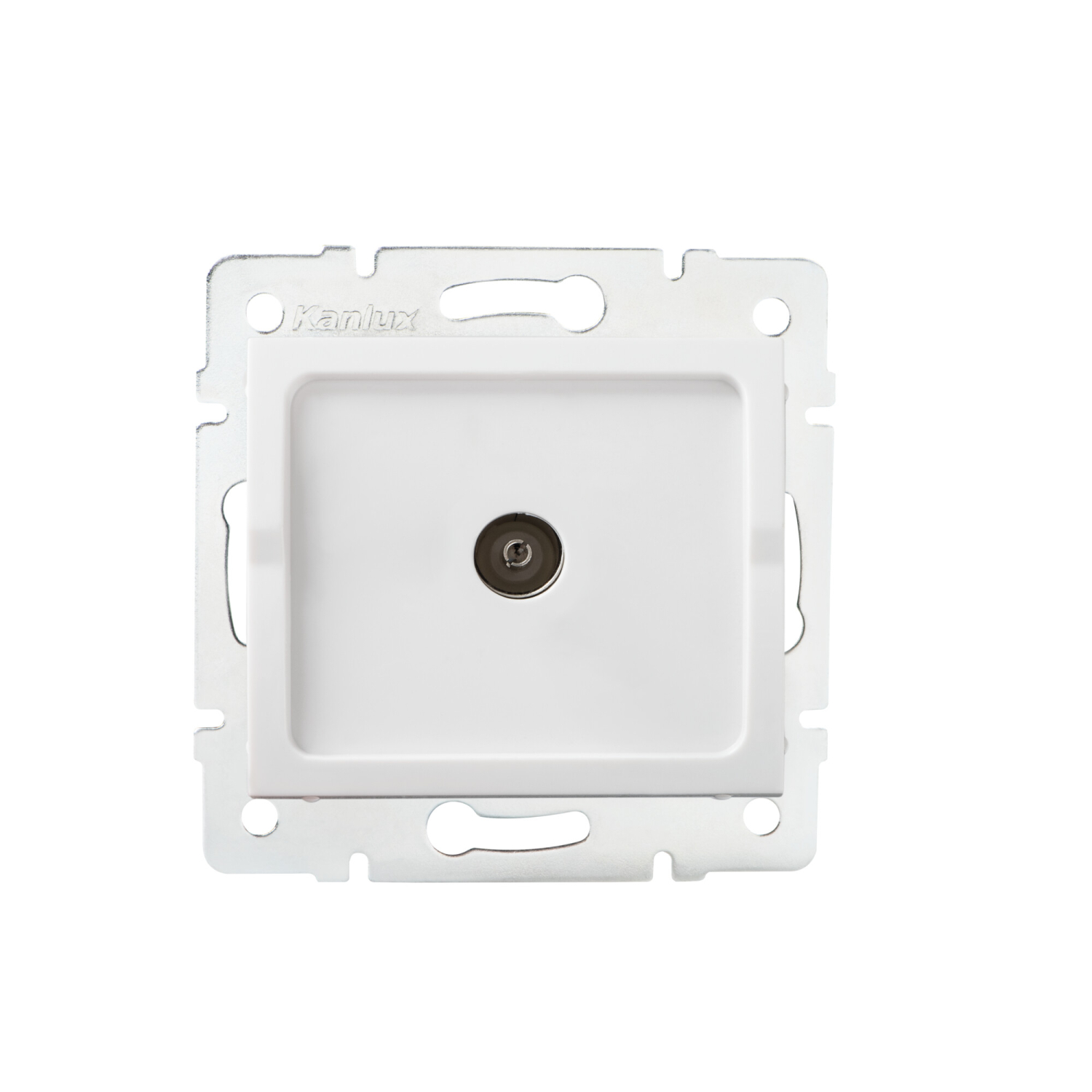 LOGI Multimedia-Durchgangsdose, TV Dose UP Weiss 25097