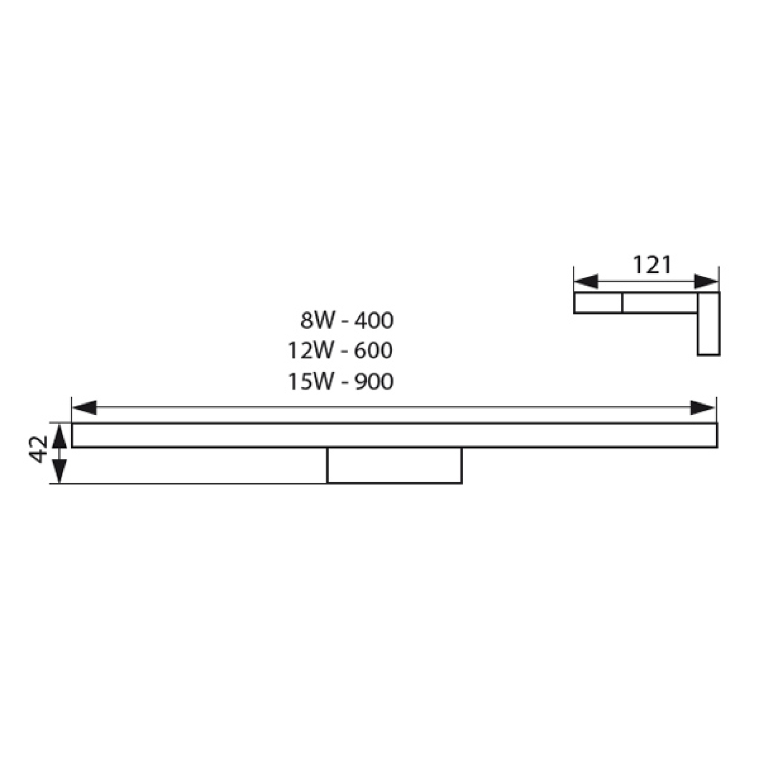 Kanlux LED Spiegelleuchte ASTEN 8W IP44 Badleuchte 450Lm 4000K neutrallweiss
