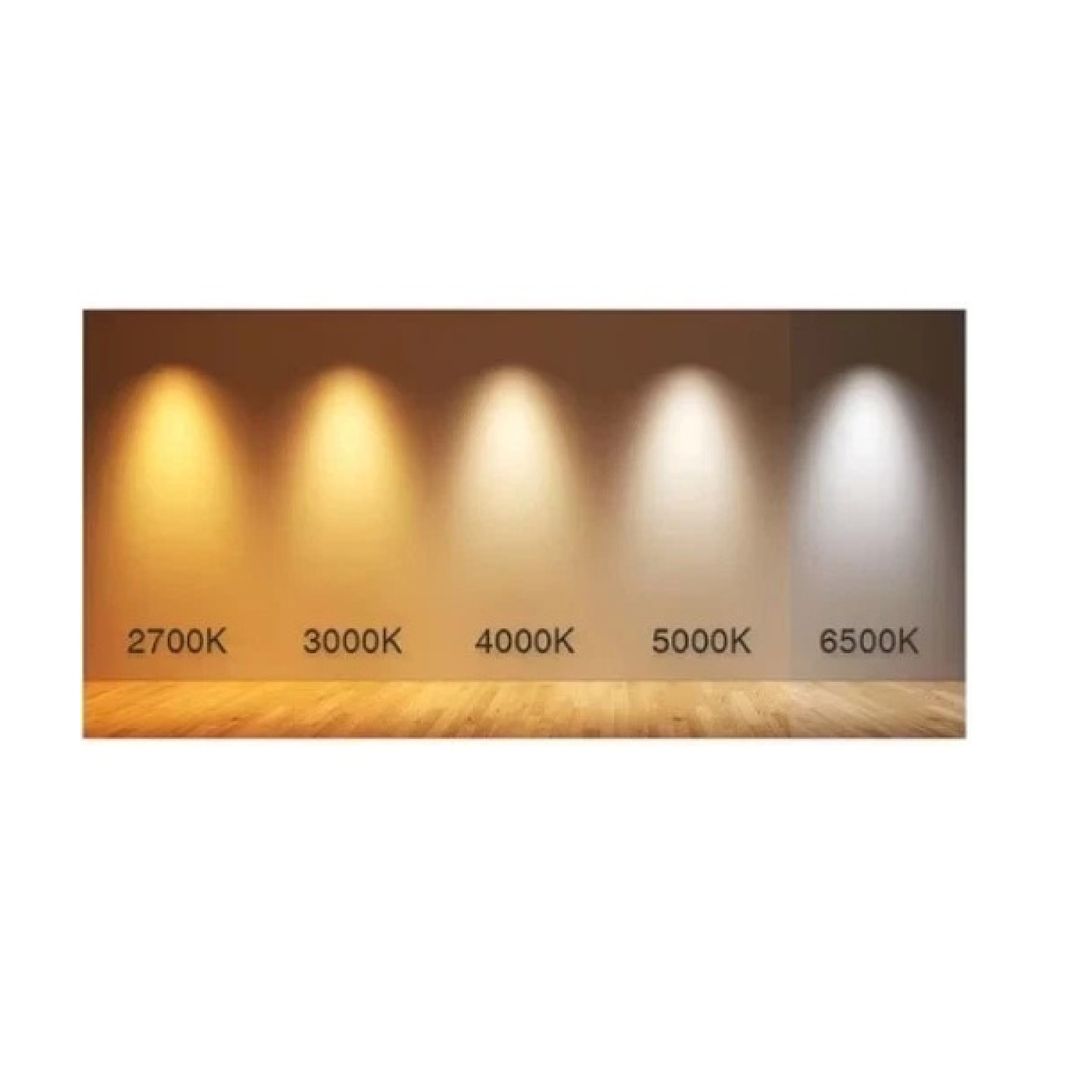 Bioledex LED Lampe A60 CCT Switch 2700K/3000K/4000K/5000K/6500K 10W 1100Lm E27 E27-CCT1-976
