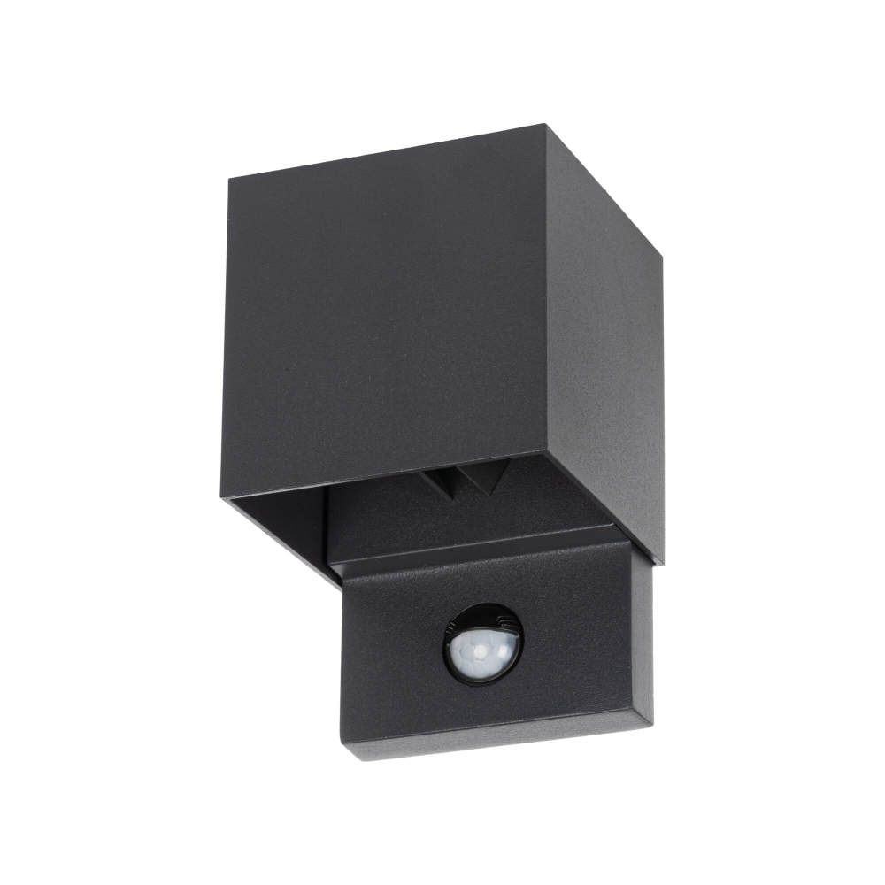 LED Wandleuchte REKA PIR Sensor 4000K graphit 7W IP54 Kanlux 28994