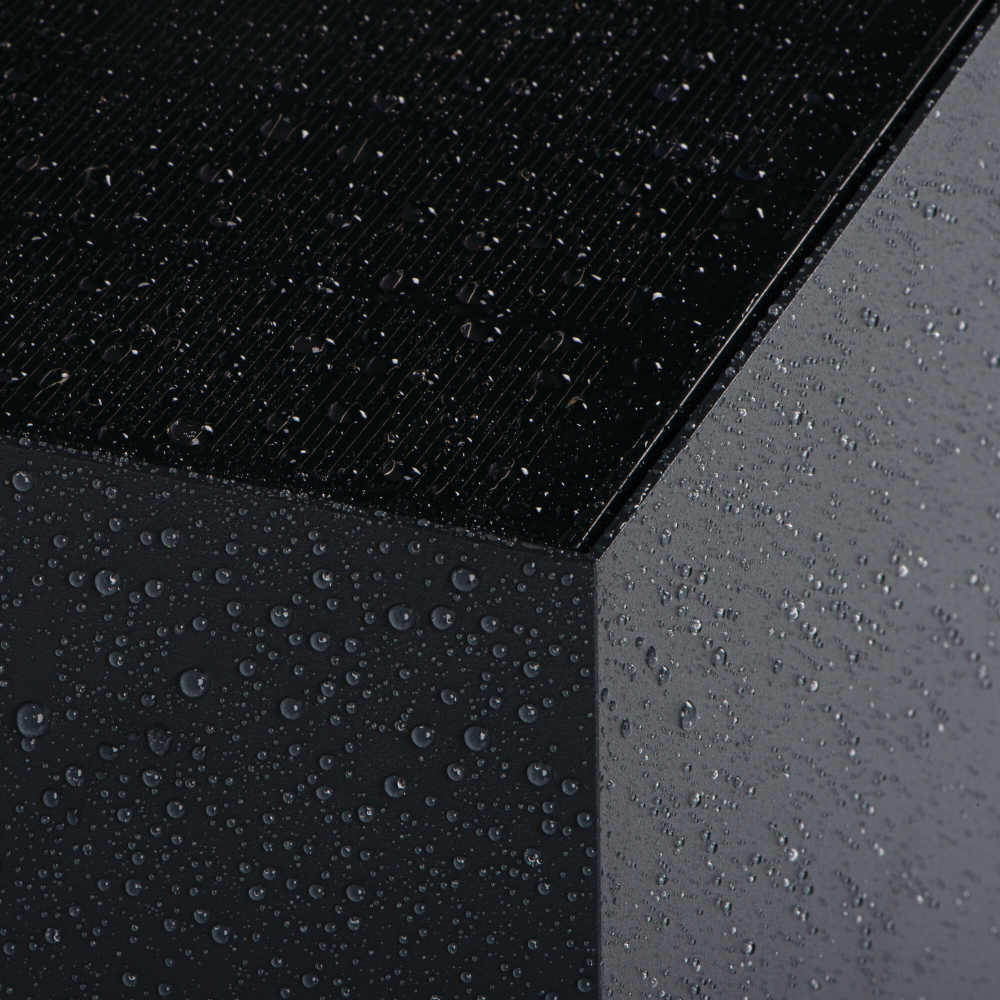 Kanlux LED Solar Wandleuchte REKA CCT 3000/4000/6500K Mikrowellen Sensor grau 3W IP65 28996