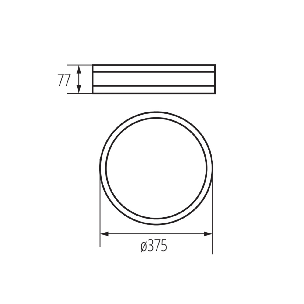 Holzleuchte Jasmin 370 schwarz Deckenleuchte Wandleuchte Kanlux 29208