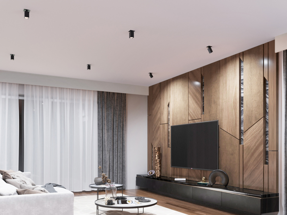 Deckenleuchte CHIRO GU10 DTL-B Schwarz Kanlux 29313