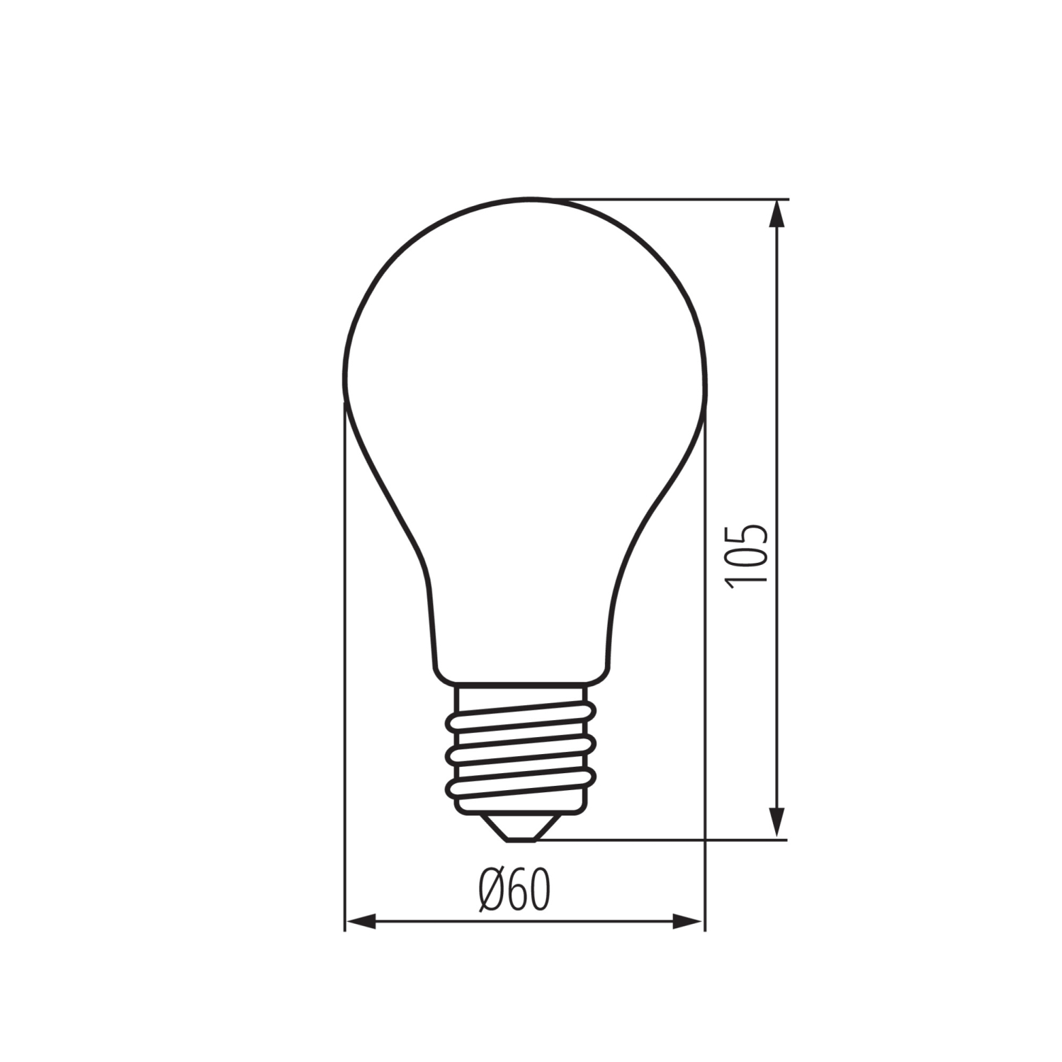 LED Lampe XLED A60 2700K E27 10W Leuchtmittel 1520Lm warmweiss matt 29615