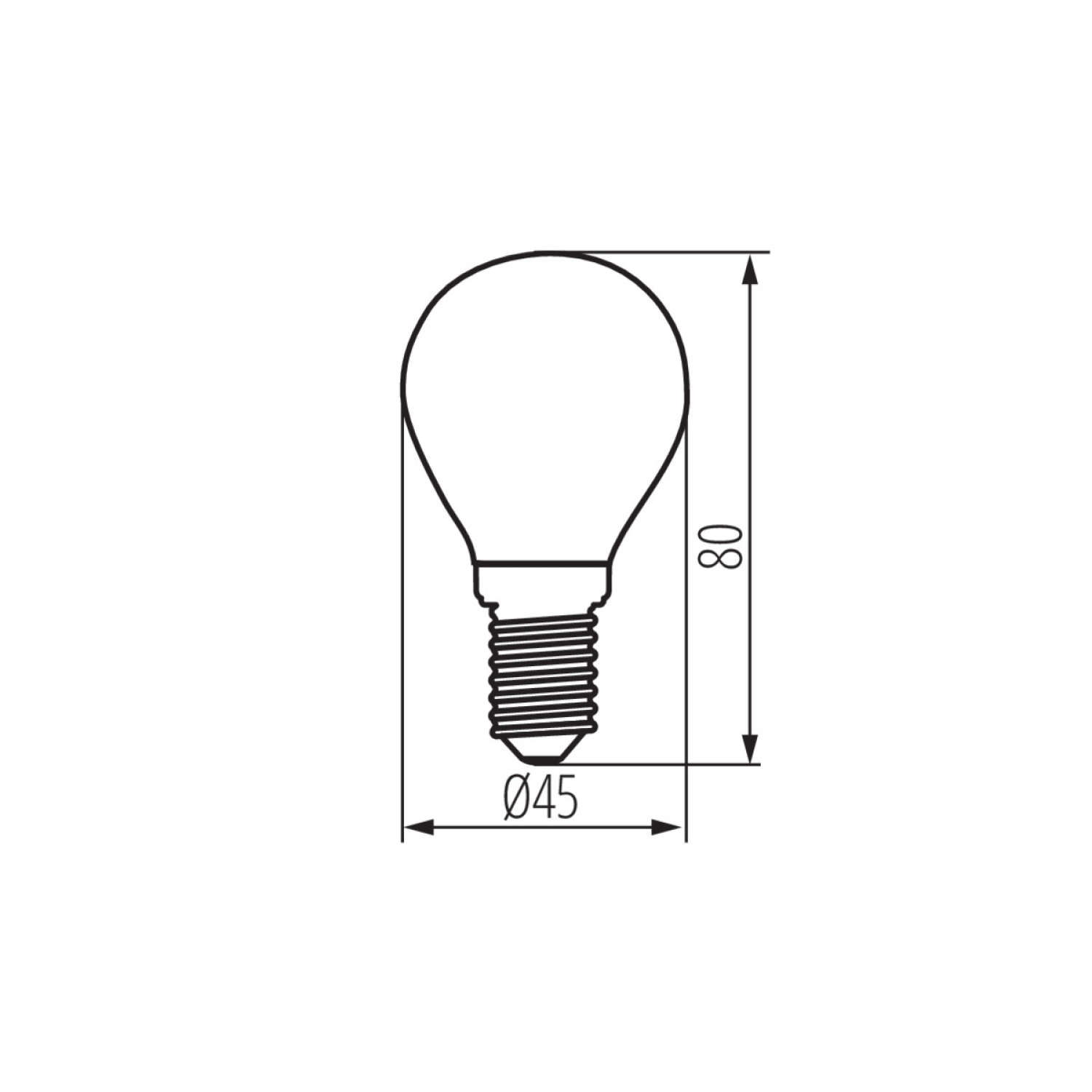 XLED LED Lampe G45 4000K E14 matt 6W Filament Leuchtmittel 810Lm neutralweiss 29629