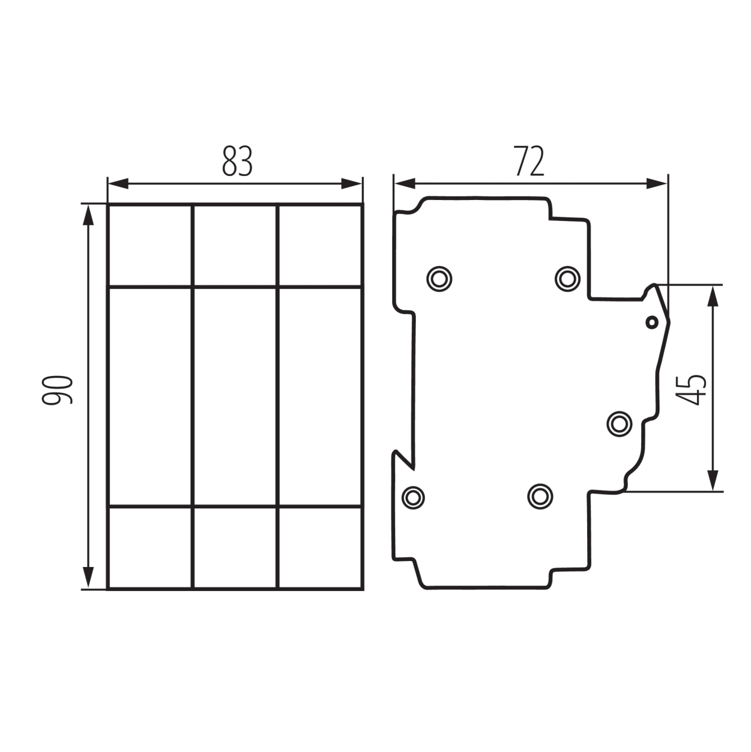Lasttrennschalter KSF KSF02-63-3P 63A 3-polig Ideal 23343