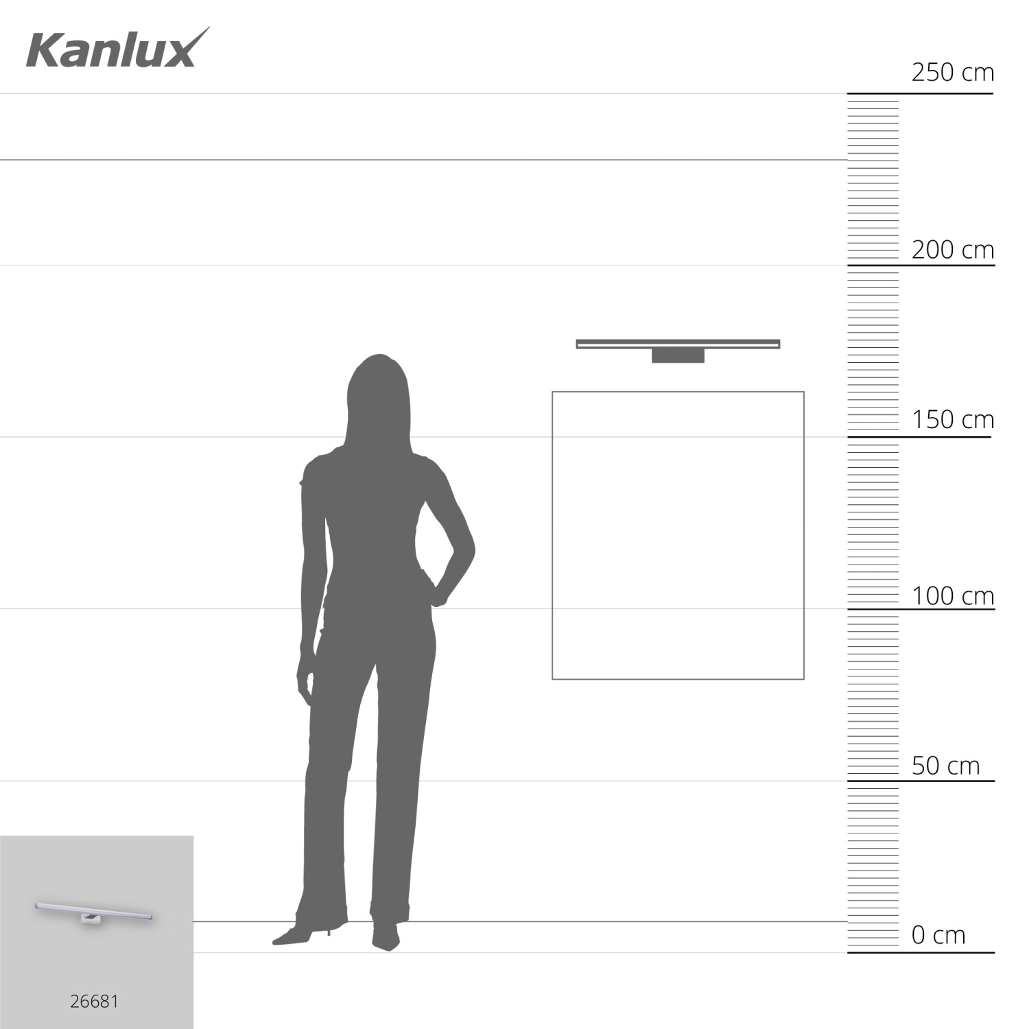 LED Leuchte ASTEN 12W Kanlux IP44 Badleuchte 770Lm 4000K neutrallweiss