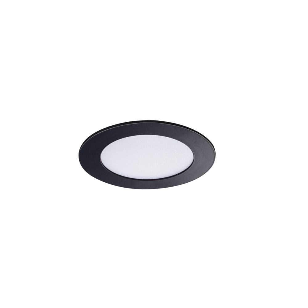 LED Panel 3000K ROUNDA V2 schwarz 6W IP44/20 Downlight 33562