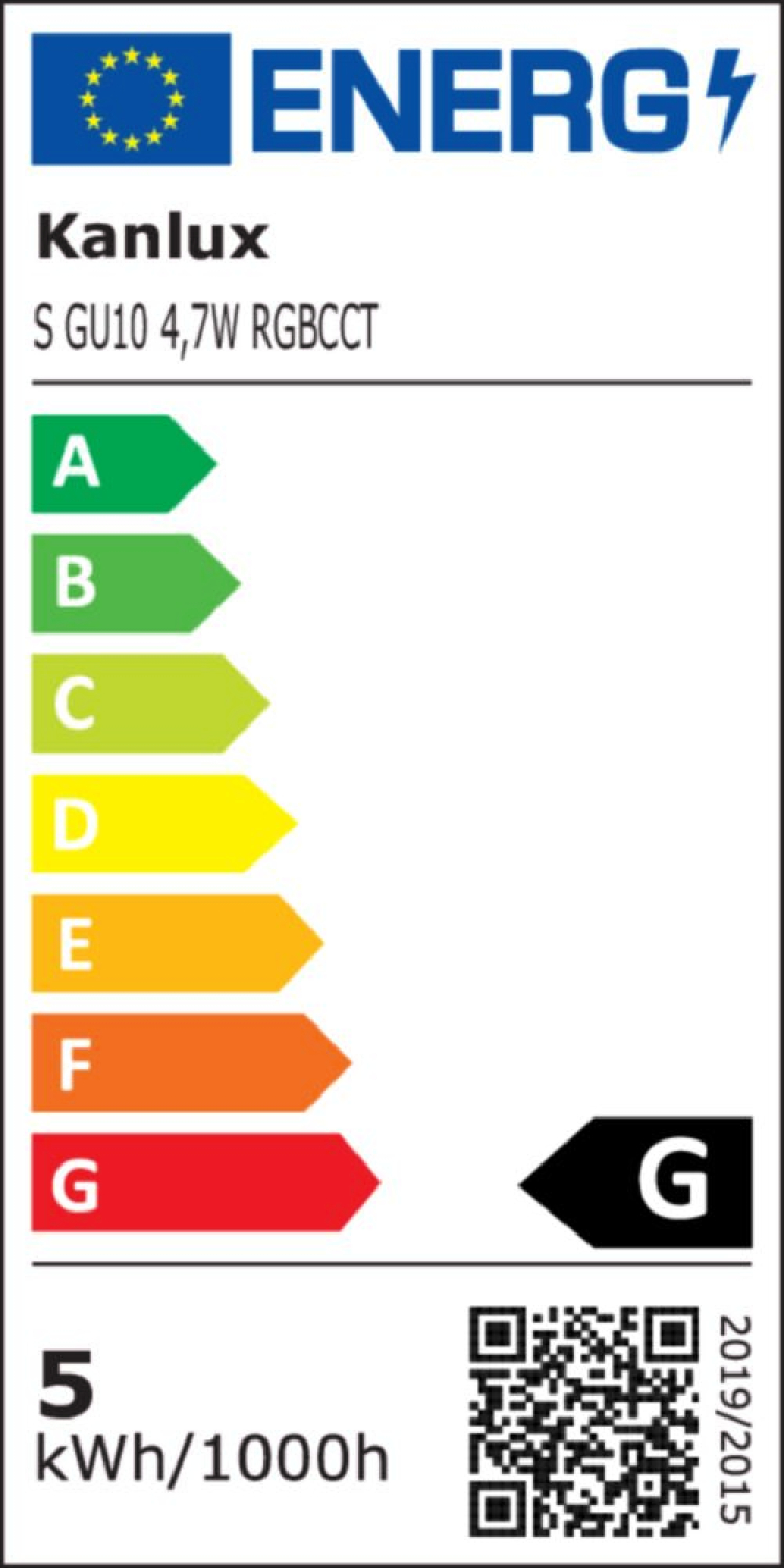 Kanlux SMART LED Lampe S GU10 RGB CCT 4,7W Strahler 33643