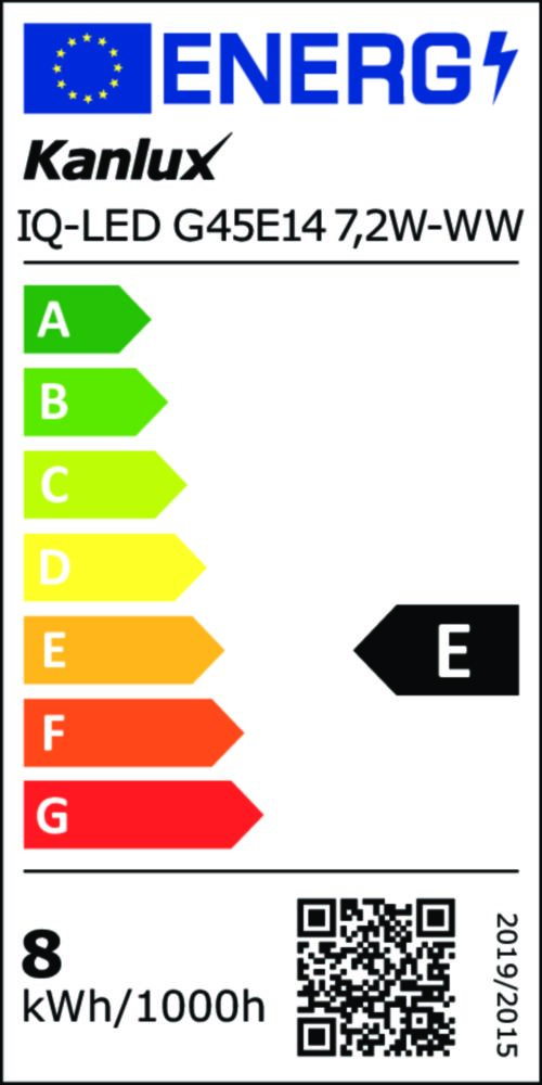LED Lampe IQ-LED G45 2700K 7,2W E14 warmweiss 806Lm Kanlux Leuchtmittel 33740