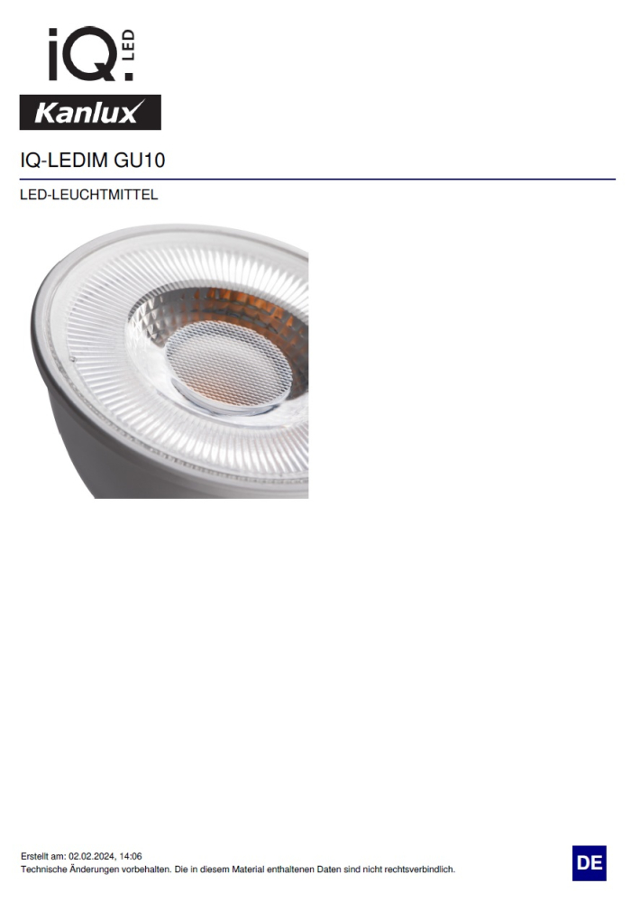 LED Strahler 7W 4000K dimmbar GU10 Lampe 495Lm neutralweiss RA95 Kanlux 35247