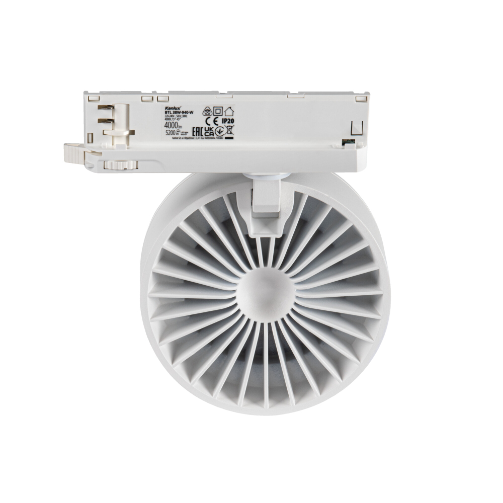 LED Stromschienenstrahler BTL 4000K weiss 38W 4000Lm Kanlux 35660