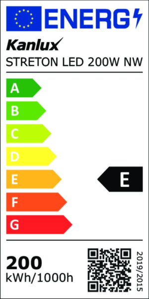 LED Laterne STRETON 200W 4000K 26000Lm IP65 Strassenleuchte X140/Y90