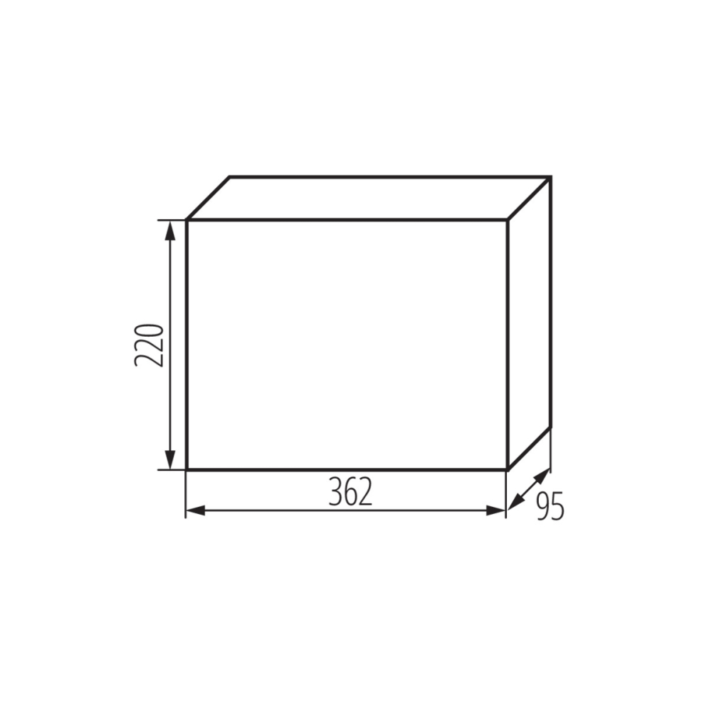 Aufputzverteiler DB118S IP40 Verteilerkasten 18 Module 36419