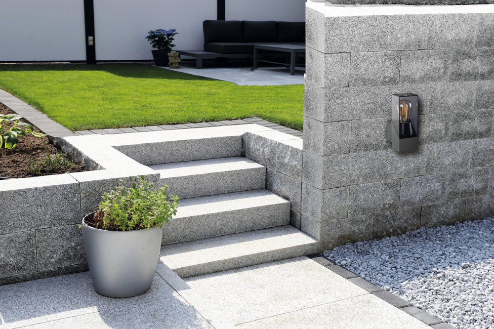 Wandleuchte LAVEN EL 25 GR Kanlux E27 graphit IP44 Aussenwandleuchte 36548