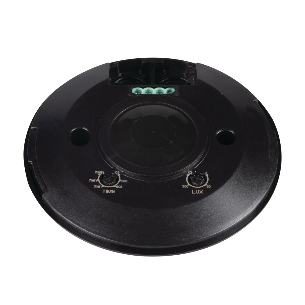 Bewegungsmelder PIR ZONA FLAT B/B 360° 120° 2000VA Sensor schwarz 37373