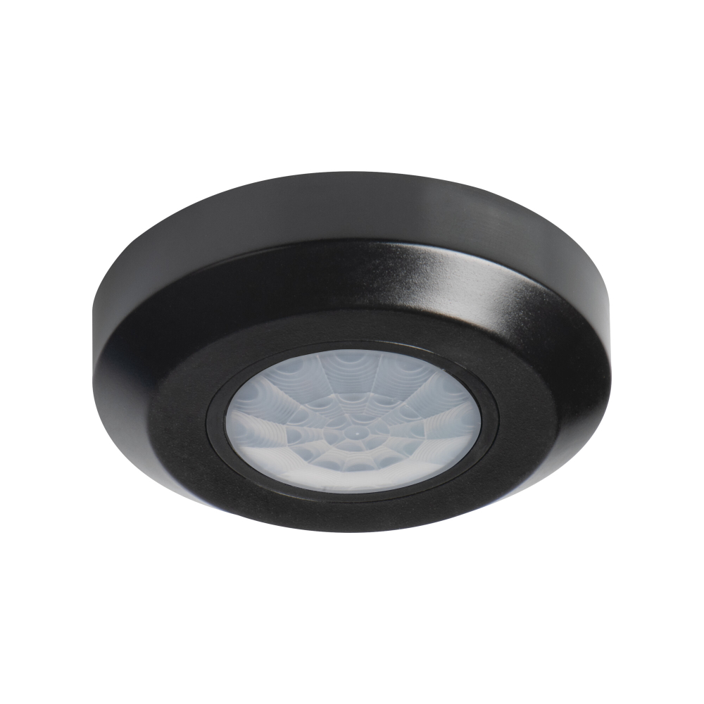 Bewegungsmelder ZONA MINI-B PIR Sensor Aufputz schwarz H360° 37378