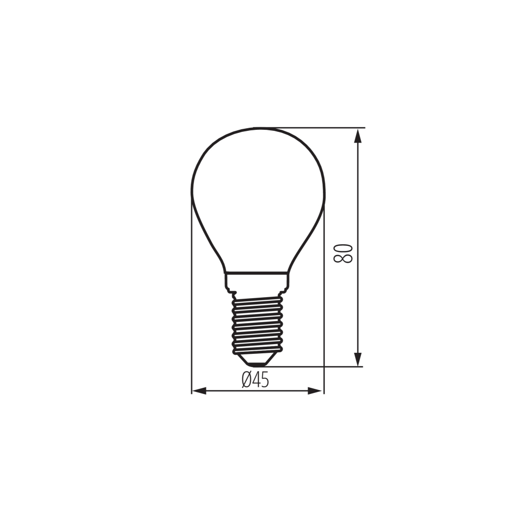 LED Lampe XLED G45 2700K Filament E14 7W 1055Lm warmweiss Leuchtmittel 37386